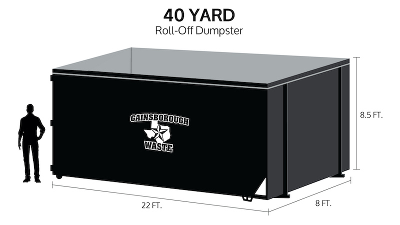 Contenedor Roll-off de basura 40 yd