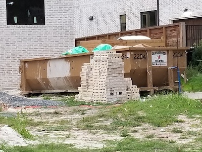 Gainsborough Waste roll-off dumpster rental at a construction project in Houston, Texas