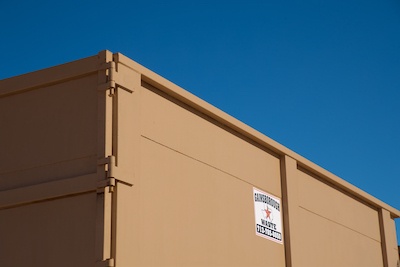 Gainsborough Waste roll-off dumpster in Houston, Texas, where we provide affordable dumpster rental options