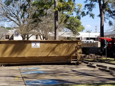 Gainsborough Waste roll-off dumpster ideal for Houston construction contractors to support waste needs at the job site