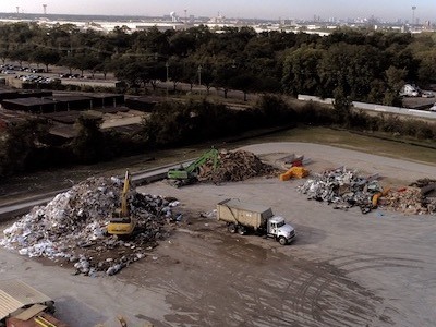 An aerial view of one of Gainsborough Waste’s Harris County dump site locations