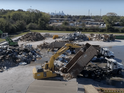 Gainsborough Waste construction waste dump site in Houston, TX