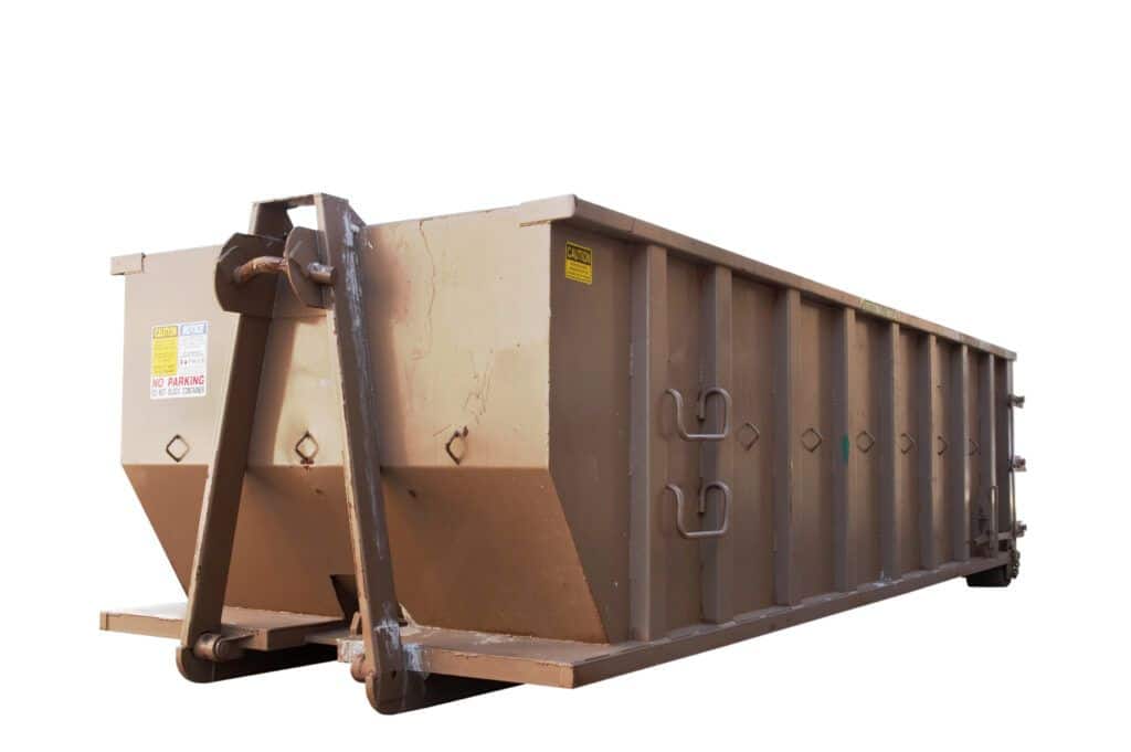 Large commercial dumpster ready to manage excessive waste