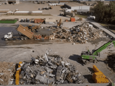 The Reliable Waste Solution 22 Overhead view of the Gainsborough Waste Transfer Station dump site in Houston, TX