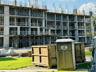 Gainsborough Waste roll-off dumpster holding a high volume of construction waste.