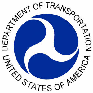 Logo del Departamento de transportes de los Estados Unidos de América